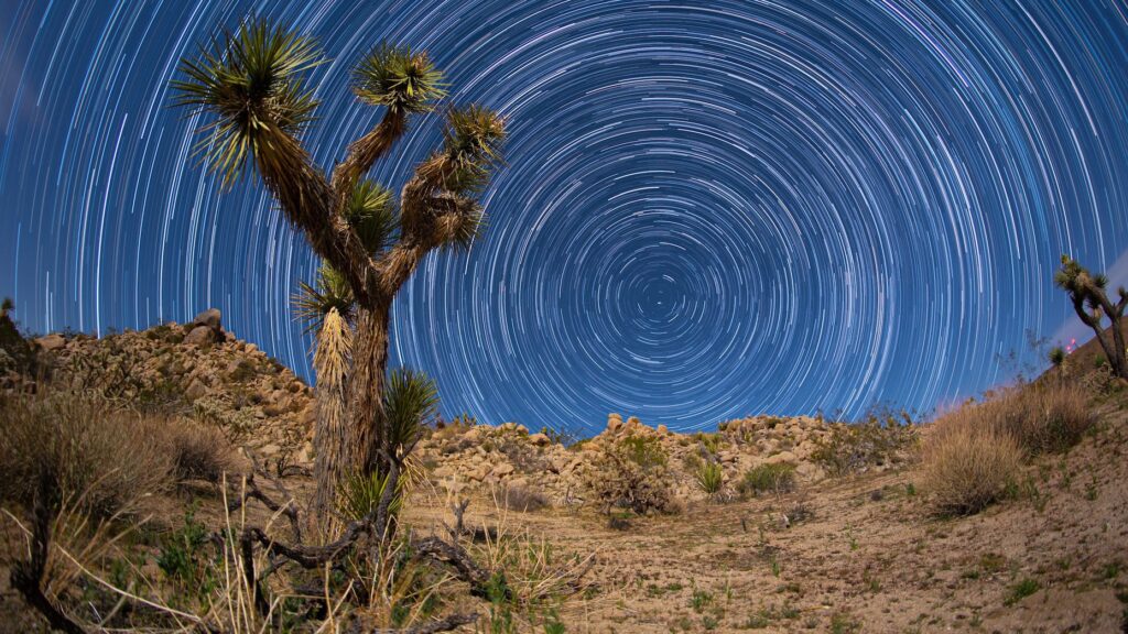 Mojave Çölü'nde yıldızlar ve dolunay eşliğinde muazzam bir timelapse! Foto Video
