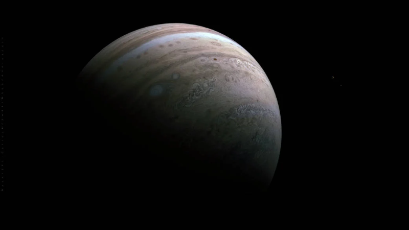 Juno Uzay Aracı Jüpiter, Io ve Europa'yı Aynı Fotoğrafta Yakaladı! Fotoğraf Haber