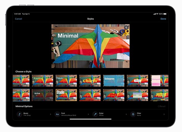 Apple, iMovie 3.0'ın yeni görsel taslakları ve Magic Movie özellikleriyle güncellenmesi! Fotoğraf Haber