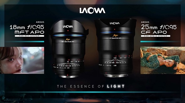 Venus Optics, MFT, APS-C kamera sistemleri için iki yeni F0.95 Laowa Argus'u duyurdu! LAOWA