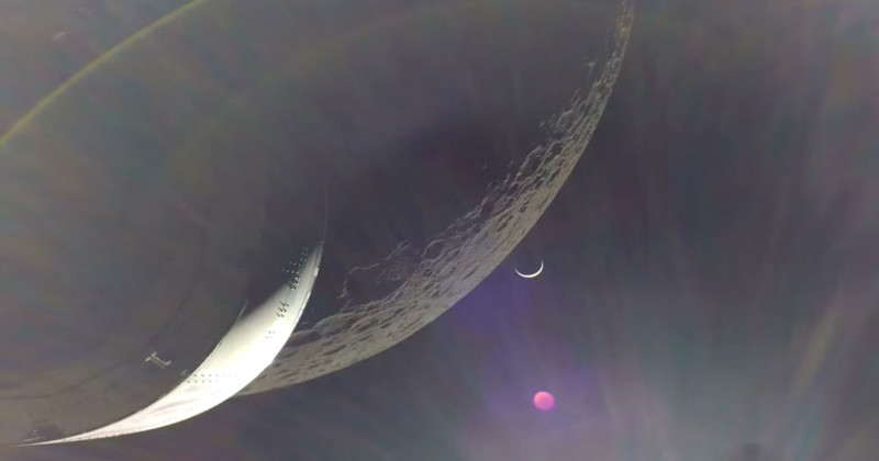 Orion Uzay Aracı Eve Dönüş Yolunda Ay'ın Yakın Geçiş Fotoğrafını Çekti! Fotoğraf Haber