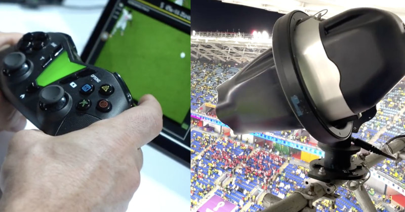 Dünya Kupası'ndaki Robotik Kameralar Oyuncuları İzliyor ve Playstation Pad Üzerinden Çalışıyor! Fotoğraf Haber