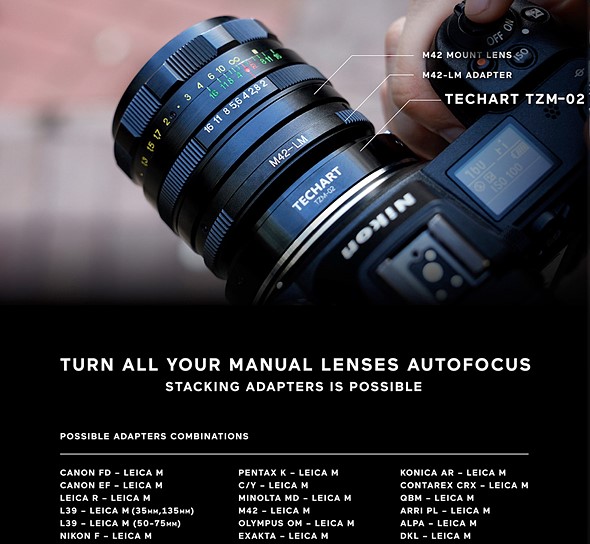 Techart'ın yeni kompakt Leica M - Nikon Z adaptörü video AF uyumluluğuna sahip! Fotoğraf Haber